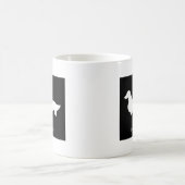 Tasse de teckel (longue version noire de cheveux (Centre)