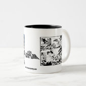 Tasse de Templar de souris noire et blanche contre (Devant droit)