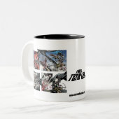 Tasse de Templar de souris noire et blanche contre (Devant gauche)