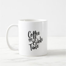 Tasse de temps de café et de bible