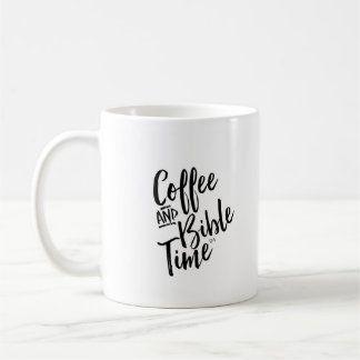 Tasse de temps de café et de bible