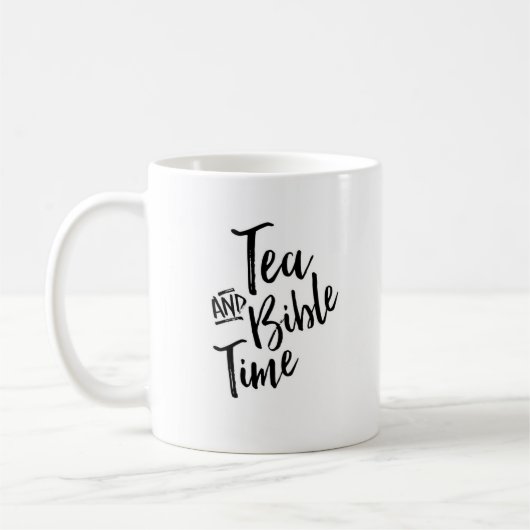 Tasse de temps de thé et de bible (Gauche)