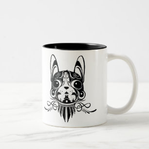tasse de terrier de Boston de chien de chienchien