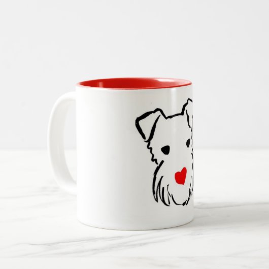 Tasse de terrier de gallois (Devant gauche)