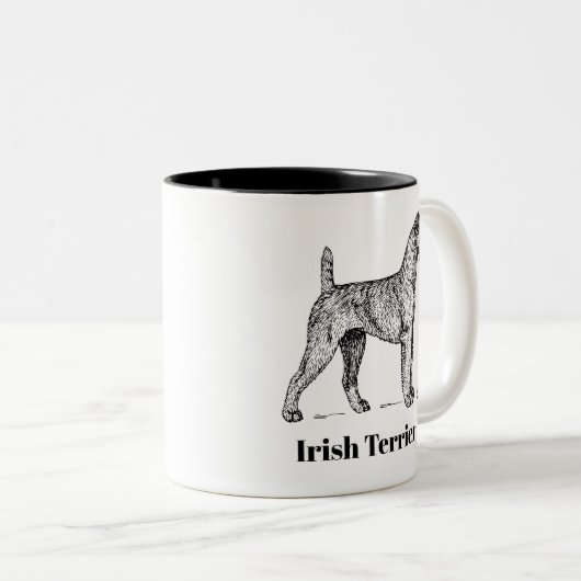 Tasse de Terrier irlandais (Devant droit)