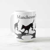 Tasse de terriers de Manchester (Devant gauche)