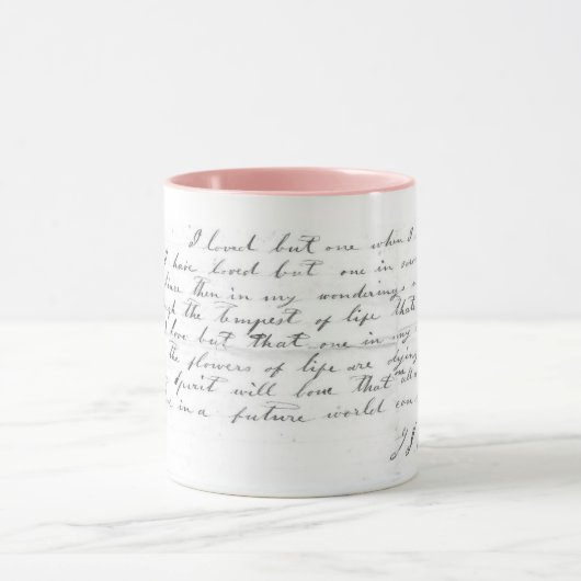 Tasse de textes de la chanson de Talitha (Centre)