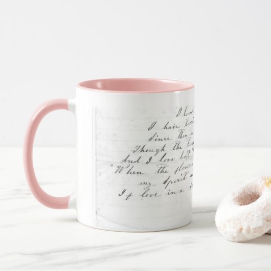Tasse de textes de la chanson de Talitha (Avec donut)