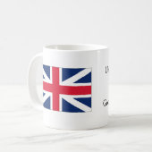 Tasse de thé / café Drapeau britannique God Save T (Devant gauche)