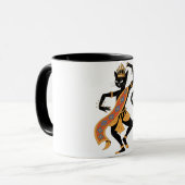 Tasse de thé café graphique Roi Chat Danseur (Devant gauche)