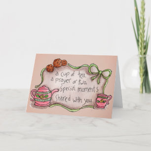 Tasse de thé - Carte de voeux