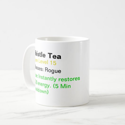 Tasse de thé de chardon - wow (Devant gauche)