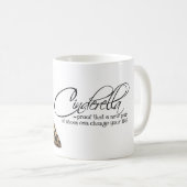 Tasse de thé de citation de chaussures de léopard (Devant droit)