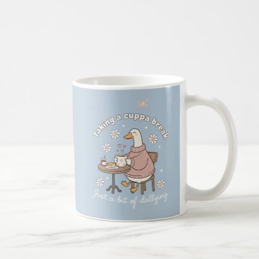 Tasse de thé de l'oie mignonne en pause (Droite)