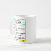 Tasse de thé de prescription, tasse drôle (Devant gauche)