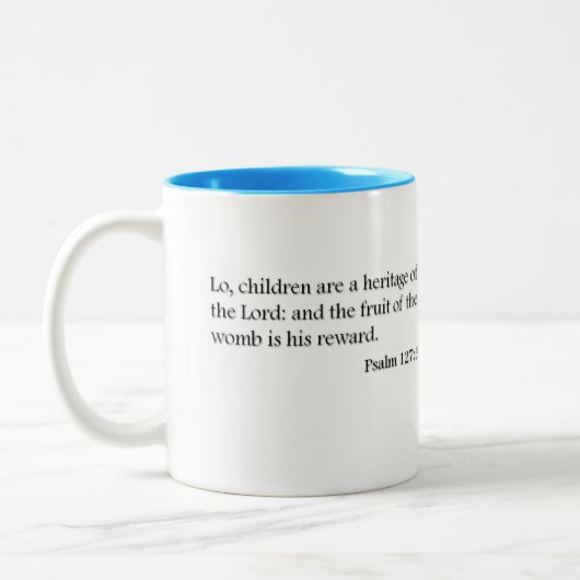 tasse de thé et de café d'écriture sainte de (Gauche)