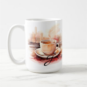 Tasse de thé Mamie Nom personnalisé et design co