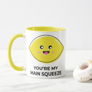 Tasse de thé mignonne de la compression de