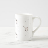 Tasse de thé siamoise de porcelaine tendre (Droite)