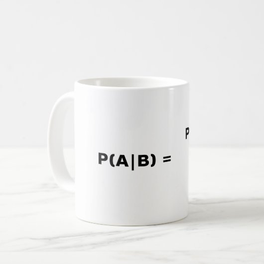 Tasse de théorème de Bayes (Devant gauche)