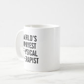 Tasse de Thérapeute Physique Cadeau Drôle de TP (Devant gauche)