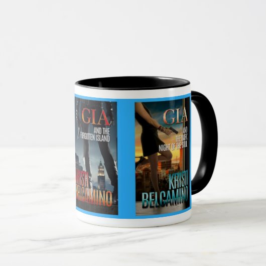 Tasse de thriller de crime de surface intérieure (Devant droit)