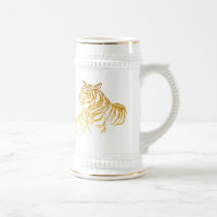 Tasse de tigre d'or