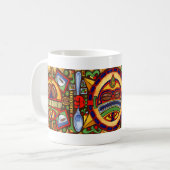 Tasse de Tiki de café - totems (Devant gauche)