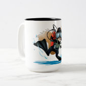 tasse de ton de l'écureuil deux de plongée à l'air (Devant gauche)