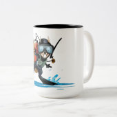 tasse de ton de l'écureuil deux de plongée à l'air (Devant droit)