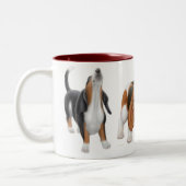 Tasse de ton des chiens de basset deux (Gauche)