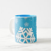 Tasse de ton des flocons de neige deux (Devant gauche)