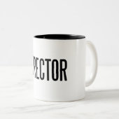 Tasse de ton du classique deux de directeur (Devant droit)