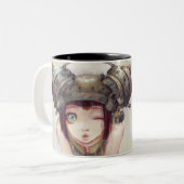 Tasse de ton du clin d'oeil deux (Devant gauche)