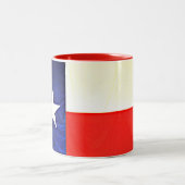 Tasse de ton du drapeau deux du Texas (Centre)