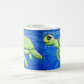 Tasse de tortue de la mer de Dina, double image, (Centre)