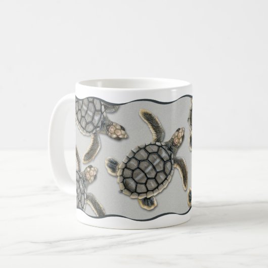 Tasse de tortue de mer de Flatback (Devant gauche)