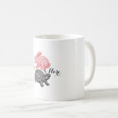 Tasse de tortue et de lièvres (Devant droit)