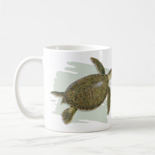 Tasse de tortue verte (Gauche)