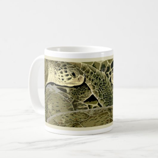 Tasse de tortue verte (Devant gauche)