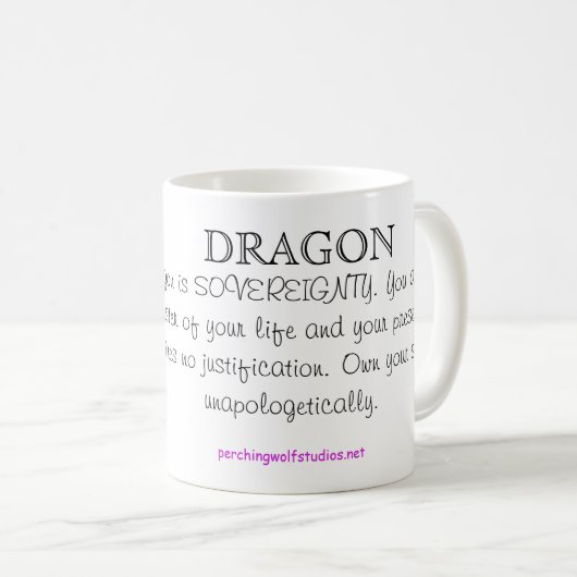 Tasse de totem de dragon (Devant droit)