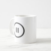 Tasse "de touche attente" (2-sided) (Devant gauche)