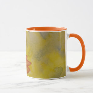 tasse de tournesol d'aquarelle
