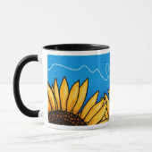 tasse de tournesol de traînée d'abeille (Gauche)