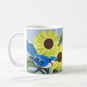 Tasse de tournesol et de geai bleu (Gauche)