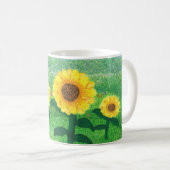Tasse de tournesols de danse (Devant droit)