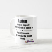 Tasse de tragédie de lard d'autisme (Devant gauche)