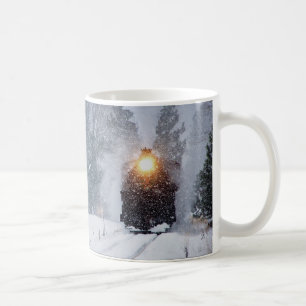 Tasse de train d'hiver