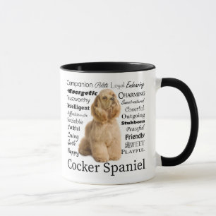 Tasse de traits de cocker