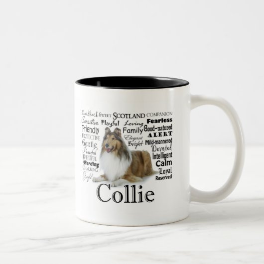 Tasse de traits de colley (Droit)